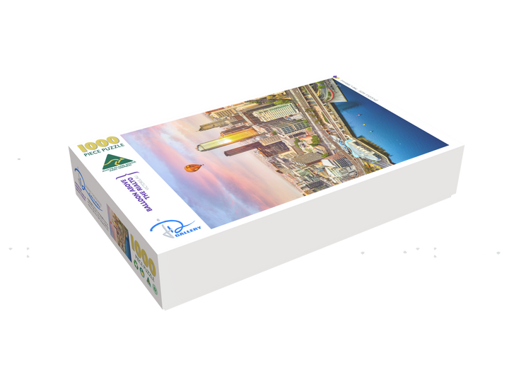 Balloon Above the Rialto (Portrait)