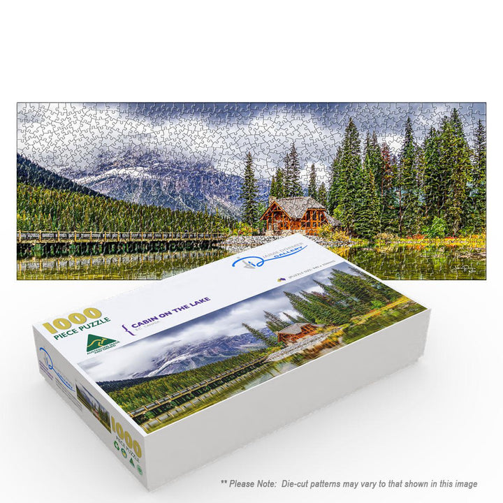 Cabin on the Lake (Panorama) Puzzle