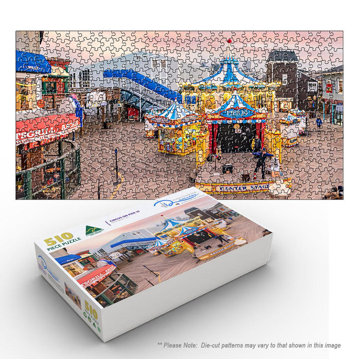 Circus on Pier 39 (Panorama) Puzzle