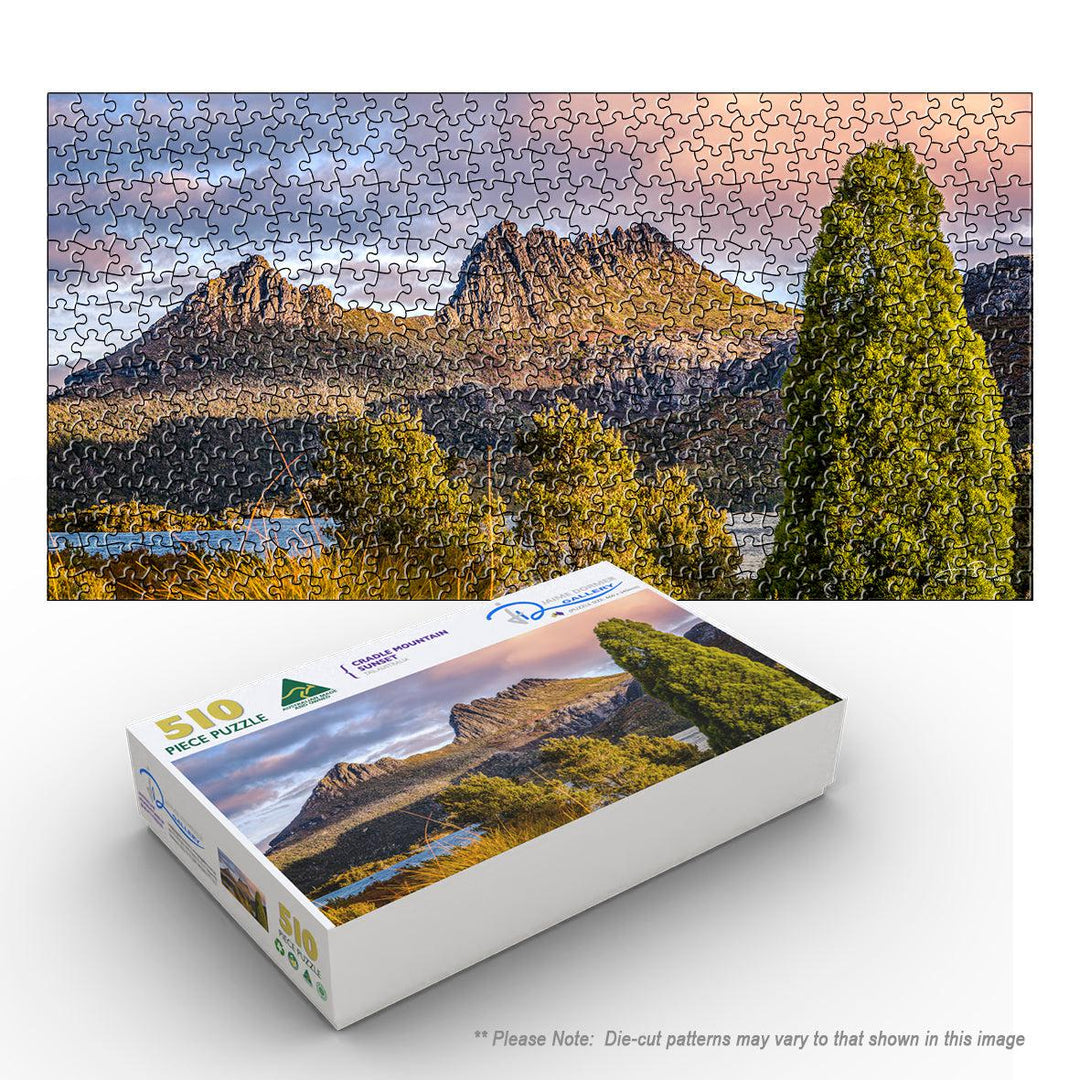 Cradle Mountain Sunset (Panorama) Puzzle