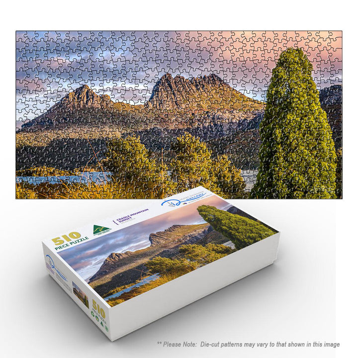 Cradle Mountain Sunset (Panorama) Puzzle