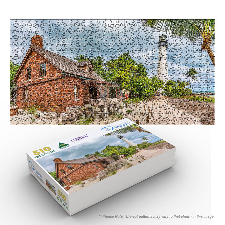 Florida Keys Lighthouse (Panorama) Puzzle