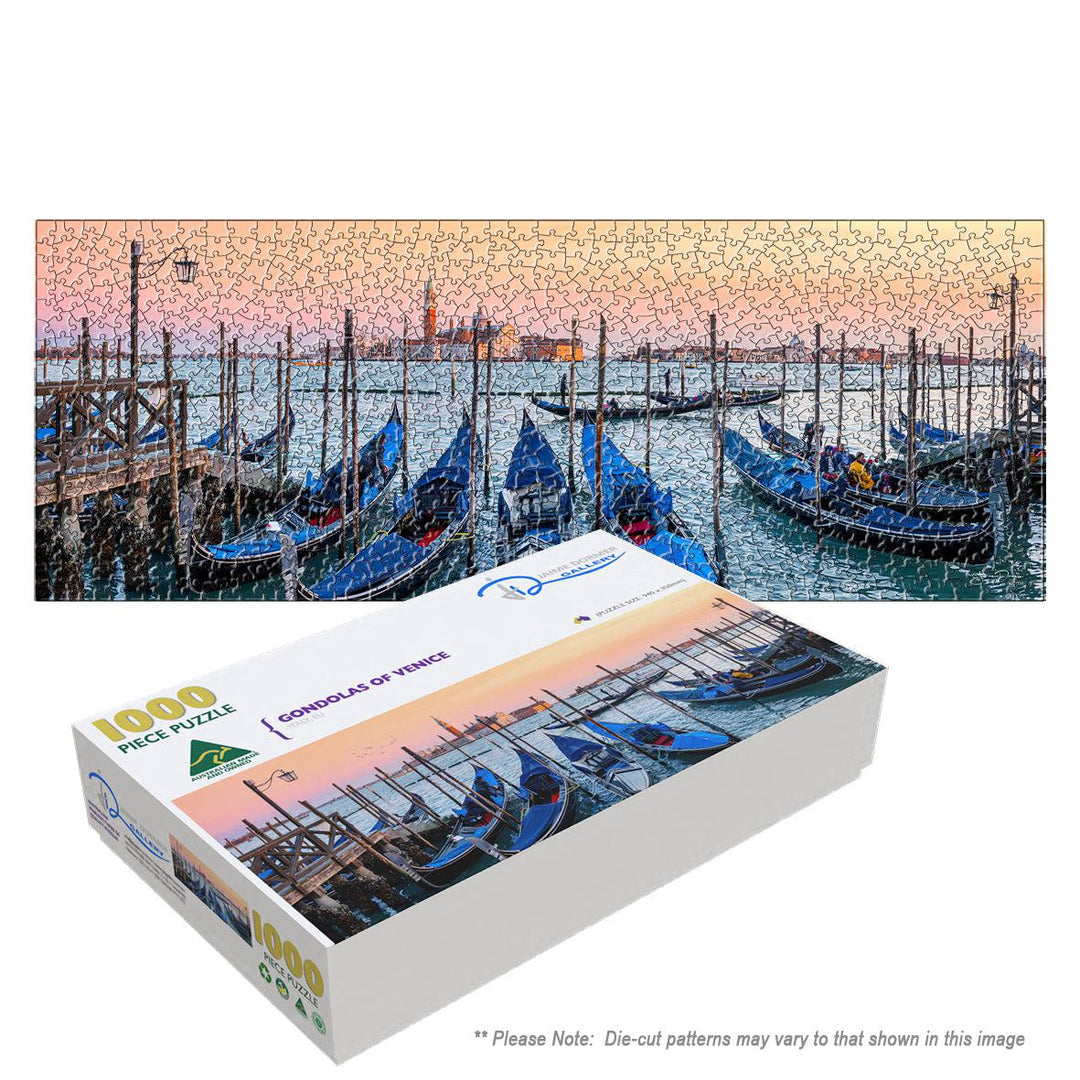 Gondolas of Venice (Panorama) Puzzle