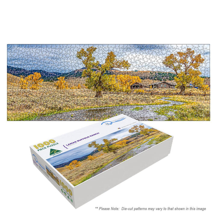 Lamar Buffalo Ranch (Panorama) Puzzle