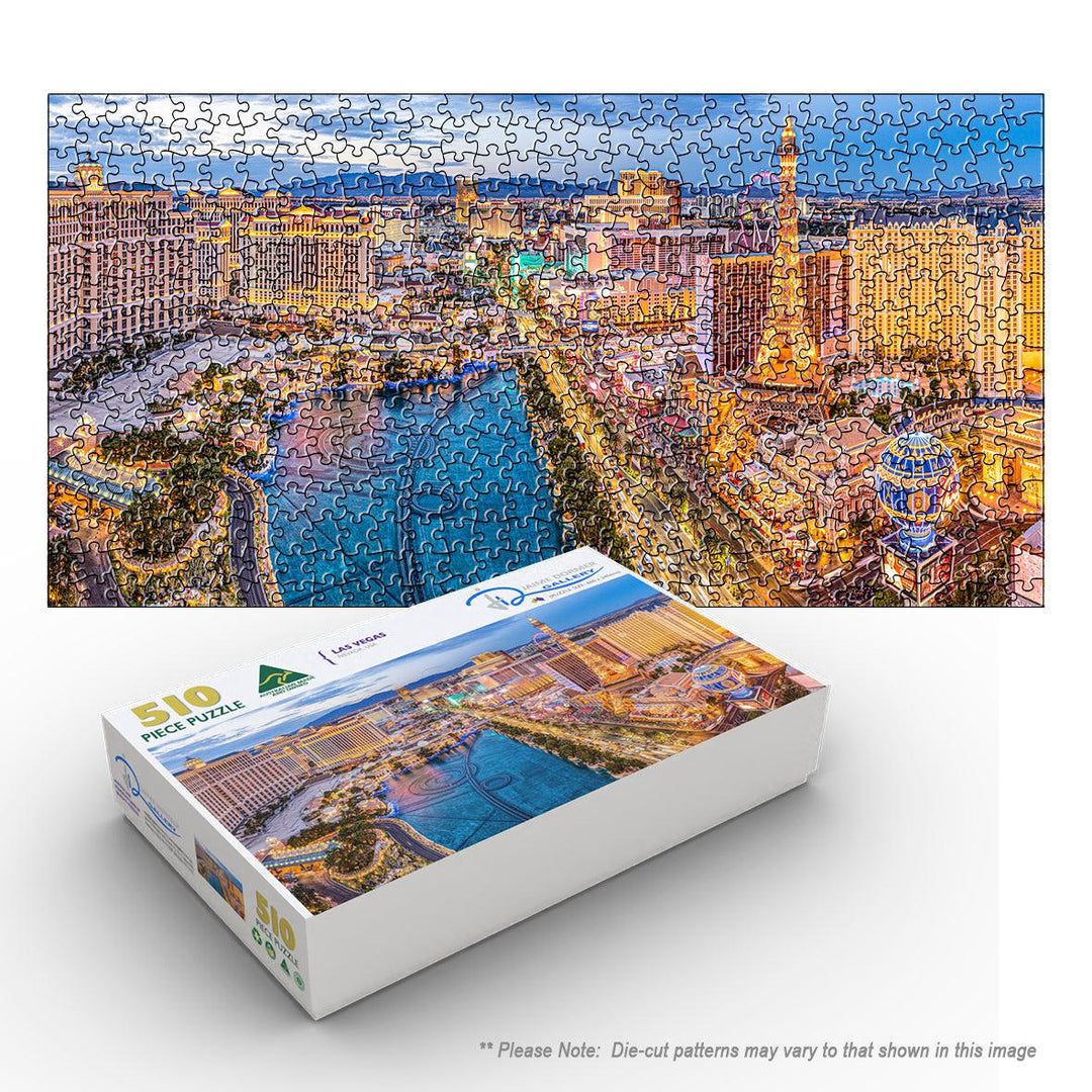 Las Vegas Lights (Panorama) Puzzle