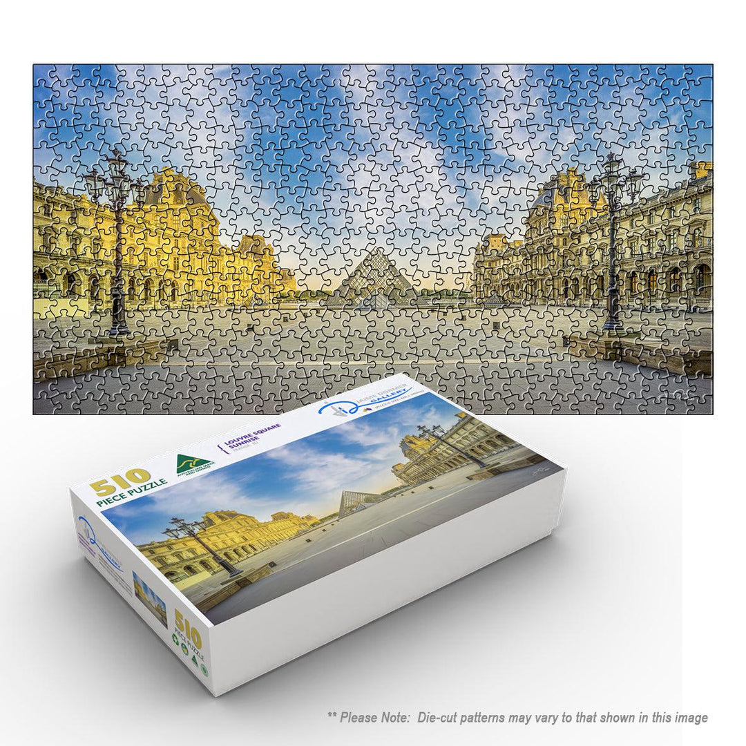 Timeless Elegance The Louvre Square (Panorama) Puzzle