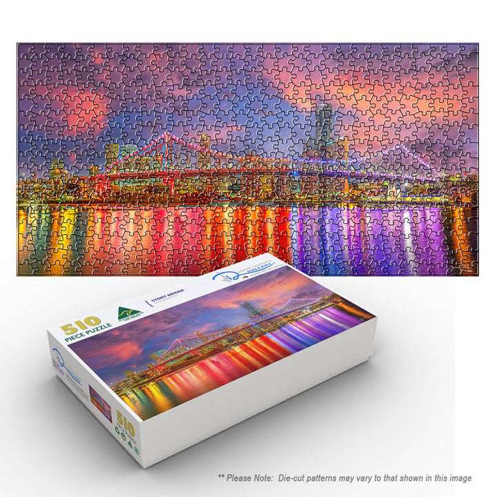 Twilight Story Bridge (Panorama) Puzzle