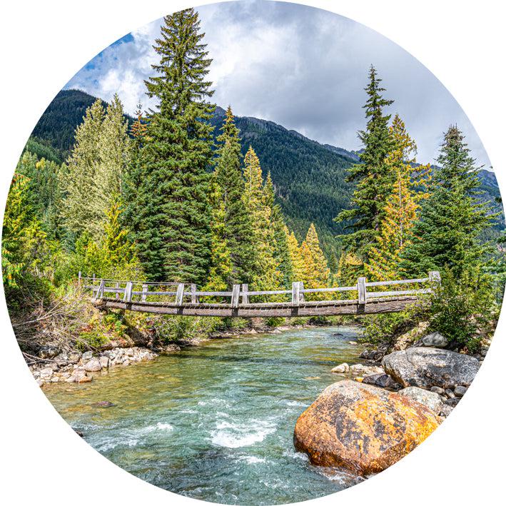 Bridge Over the Rapids (Round) QPuzzles