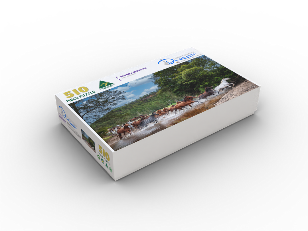 Brumby Crossing (Panorama) Puzzle