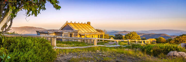 Craig's Hut Sunrise Panoramic Print