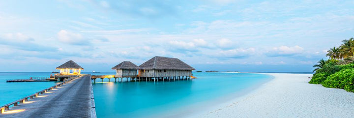 Finolhu Island Wharf (Pano) Jigsaw Puzzle by Artist Jaime Dormer and Manufactured by QPuzzles in Queensland