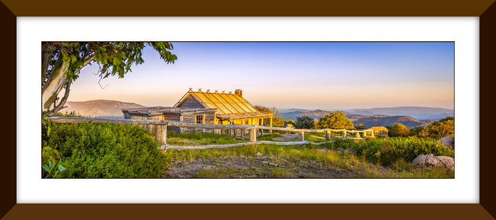Craig's Hut Sunrise Panoramic Print