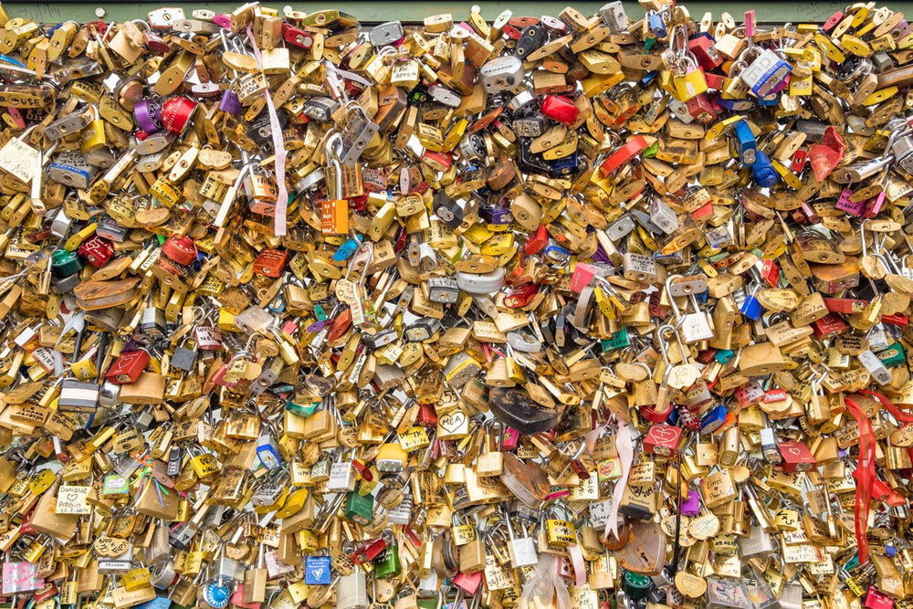 Locks of Love (Landscape) Jigsaw Puzzle by Artist Jaime Dormer and Manufactured by QPuzzles in Queensland