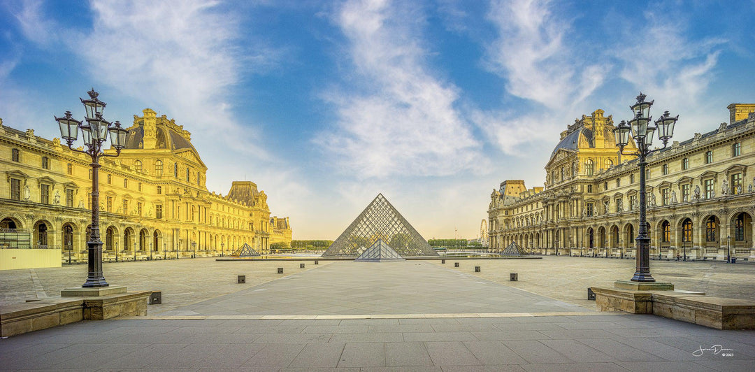 Timeless Elegance The Louvre Square (Panorama) Puzzle