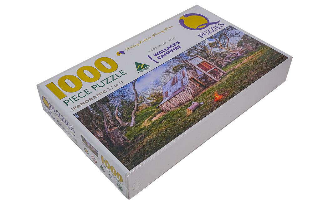 Wallace's Campfire (Pano) Jigsaw Puzzle by Artist Jaime Dormer and Manufactured by QPuzzles in Queensland