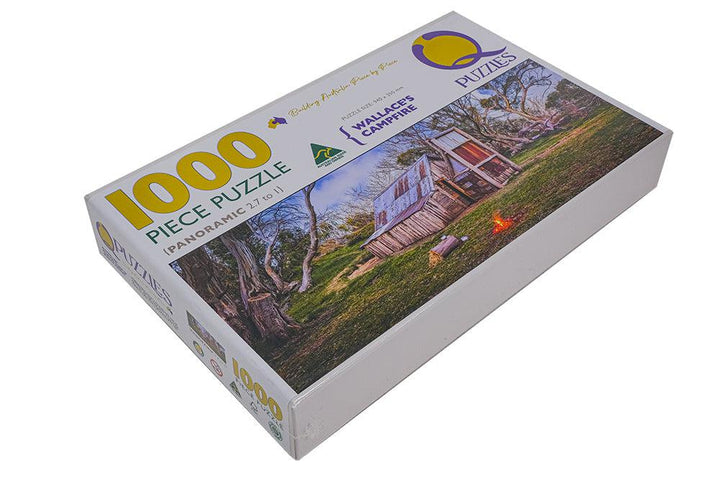 Wallace's Campfire (Pano) Jigsaw Puzzle by Artist Jaime Dormer and Manufactured by QPuzzles in Queensland