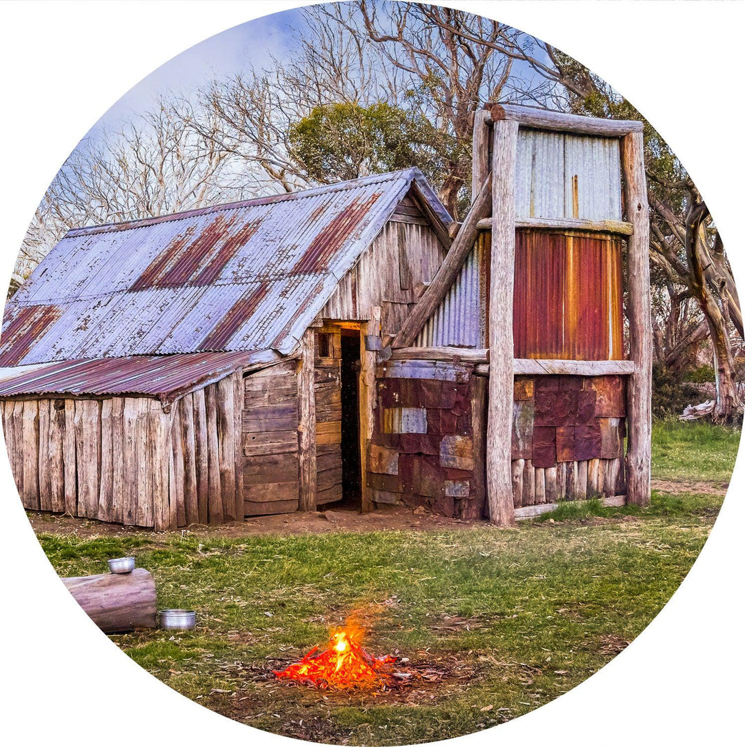 Wallace's Campfire (Round) Jigsaw Puzzle by Artist Jaime Dormer and Manufactured by QPuzzles in Queensland