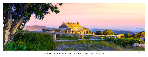Craig's Hut Sunrise III Poster