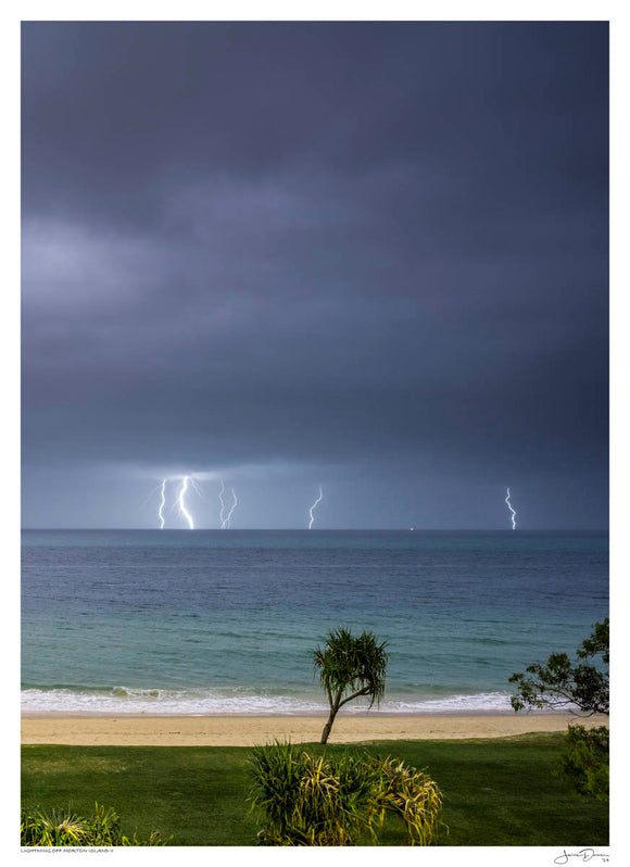 Lightning off Morton Island