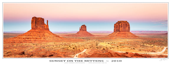 Sunset on the Mittens Poster