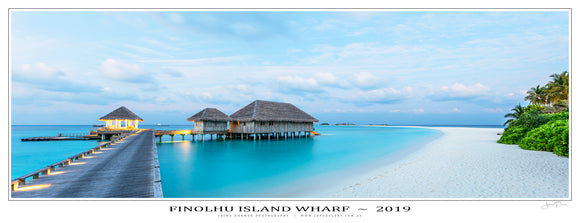 Finolhu Island Wharf Poster