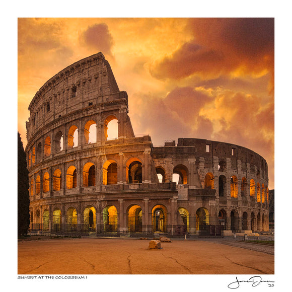 Sunset at the Colosseum I