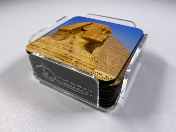World's Iconic Photo Collage - Coaster Collection #1 (Set of 8)