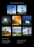 Lighthouses #1 Coasters (Set of 8)