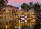 Echuca Wharf (Landscape) Jigsaw Puzzle by Artist Jaime Dormer and Manufactured by QPuzzles in Queensland