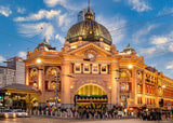 Flinders Street Station (Landscape) Jigsaw Puzzle by Artist Jaime Dormer and Manufactured by QPuzzles in Queensland