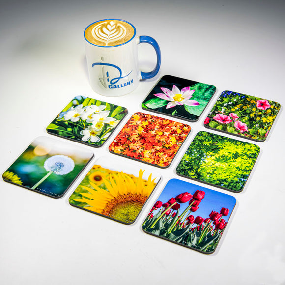 Flowers #1 Coasters (Set of 8)