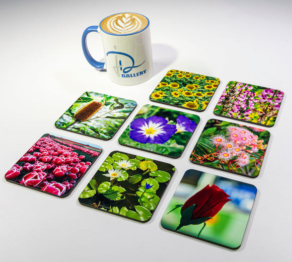Flowers #2 Coasters (Set of 8)