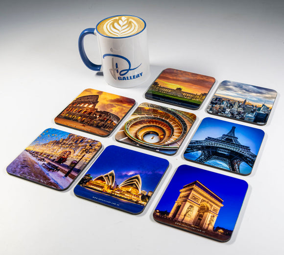 World Icons #3 Coasters (Set of 8)